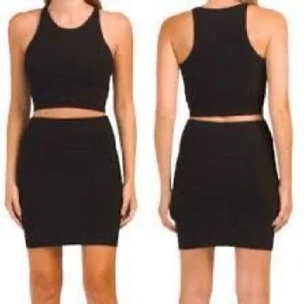 Revolve House of Harlow 1960 Women's Stretchy Skirt and Top Set NEW